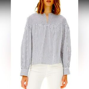 Harshman Pinstripe Moone Blouse